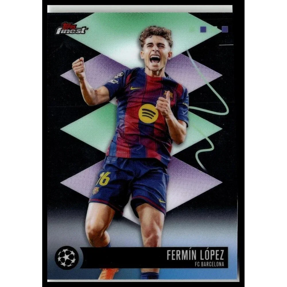 2026 Topps Finest Fermín López #492 FC Barcelona Rare